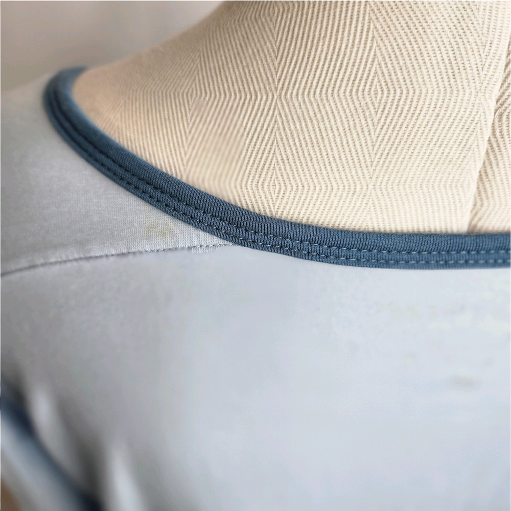 Pendleton Long‎ Sleeve Henley Pajama Top Light Blue Women's Medium - Picture 8 of 8